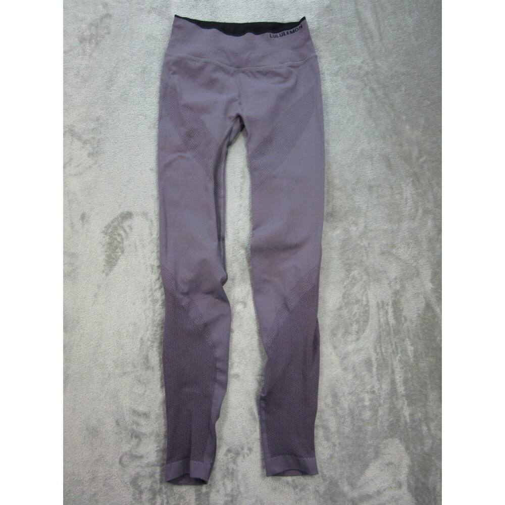 Lululemon Leggings Womens Small (Fits 22x27) Purple Mid-Rise Yoga Athletic